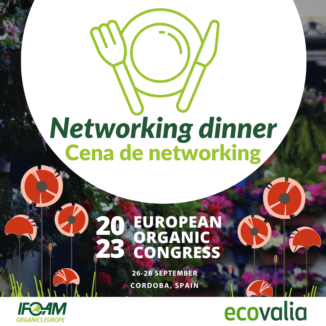 European organic congress networking dinner, IFOAM, ecovalia