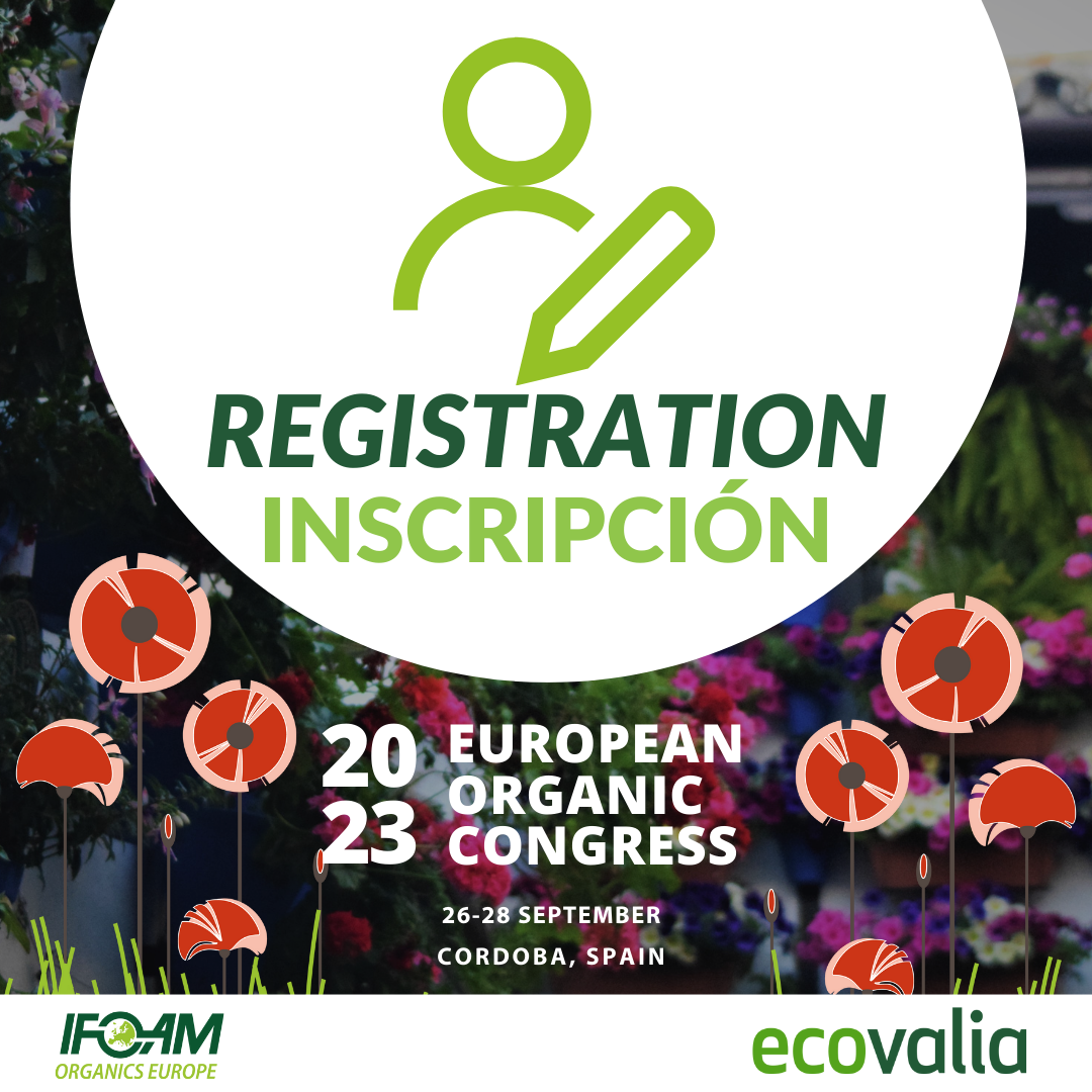 European organic congress registration, IFOAM, ecovalia